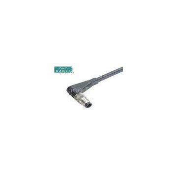 R/a Right Angle Type M5 Male Waterproof Cable for Machine Vision , Medical Equipment