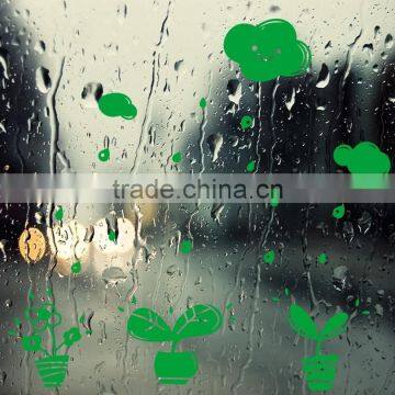 Green Cloud Bonsai Wall Stickers Removable Art Decal Home Office WallPaper