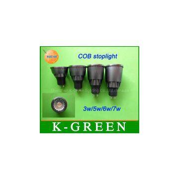 Gu10 3w/5w/6w/7w COB LED Spotlight With LED Lens