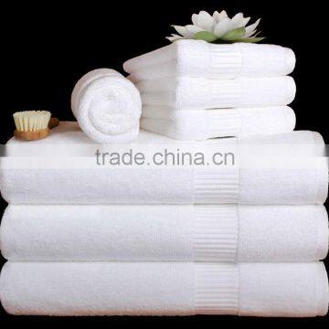 Hot selling high quality 100% terry cotton wholesale luxury white hotel towel hotel 21 bath towels