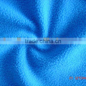 100% polyester plain dyed micro polar fleece material for garments