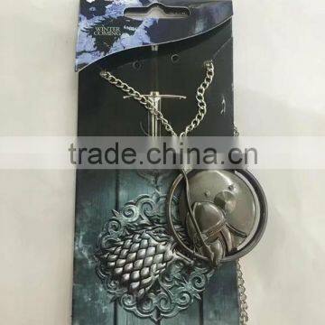 Hot sale america TV Game of Thrones mark Pendant Anime metal Necklace