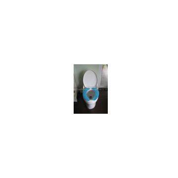white color self-adhesive toilet seat cover