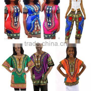 onen Wholesale Traditional African Print Clothing Dashiki Dress and Shirt