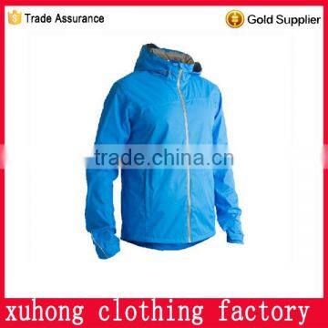 Latest fashion design zipper custom polyester running jacket