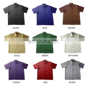 Lofbaz Men Jacquard Shirts Casual Button Down Vintage Paisley Patterned photo-2