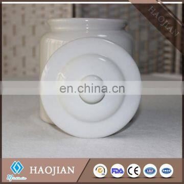 Sublimation Ceramic cookie jar with lid and plastic ring inside lid