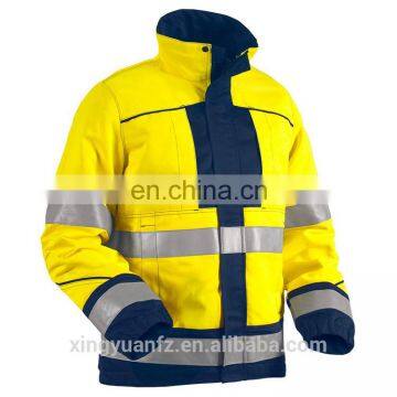 high quality hi vis workman water repellent work winter jacket for industry work