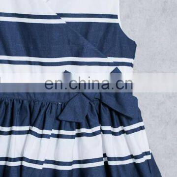 China Supplier Wholesale Fashion Kids V-Neck Sleeveless Baby Dress For Children Girl photo-6