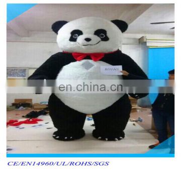 Real product shown inflatable mascot costume giant walking adult inflatable panda mascot costume for sale