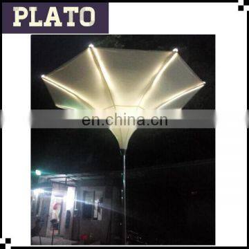 Lighting Umbrella with LED Light Bar, Tulip Umbrella for Wedding Decoration