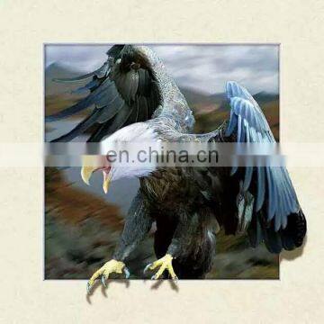 40x40cm 5D lenticular picture frame 5d poster with eagle picture