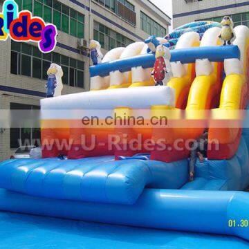 Funny Rainbow Giant Inflatable Water Parks Amusement Park Inflatable Water Slide For Sale photo-4
