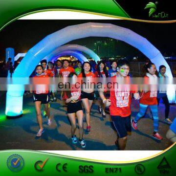 Inflatable Marathon Arch , High Quality PVC Inflatable Sports Finishe Arch With Lighting