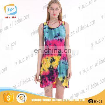 Clothing Manufacturers OEM Service Stunning Camel Mini Dress Lady Fashion Dresses for Women