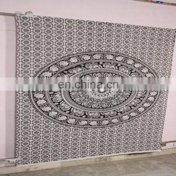 Indian Cotton Bed Sheet Wall Hanging Mandala Tapestry Decor Bohemian Bedspread Tapestry photo-4
