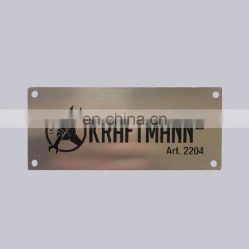 OEM Factory Fast Delivery Black Painted Type Custom Logo Etch Aluminum Nameplate With Holes