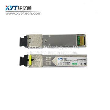 single-mode fiber 1310/1490nm Bi-Directional Gigabit fiber optic module