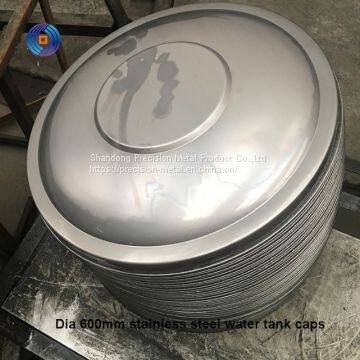 Large carbon steel hemispherical head for welding tank