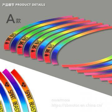 Spirit Beast Motorcycle Modified Wheel Pvc Reflective Sticker Colorful Motor Waterproof 3sizes BR102 photo-4