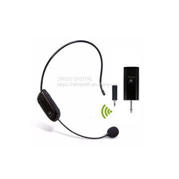 U9 UHF Wireless Teacher Headset Microphone and Receiver Set for Amplifier or Speakers