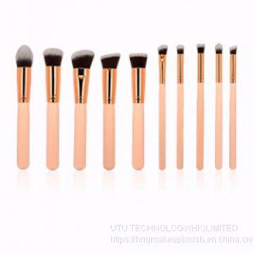 HMJ Makeup Brush Set 10PCS Makeup Brush Kit High Quality Custom Logo Wholesale Makeup Brush photo-3