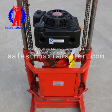 QZ-2C gasoline sampling Drilling Rig machine , water swivel for drilling rig , underground stone soil hole drilling machine