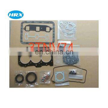 for 3TNV74 engine Overhaul repair kit full gasket set