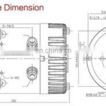 12V 1.6KW High Quality High Torque dc Electric Motor for Forklift O.D.114mm ZD1021 photo-5