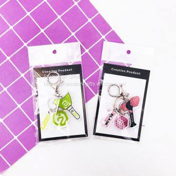 BTS Kpop Custom Rainbow Holographic Acrylic Charm Keychain photo-4