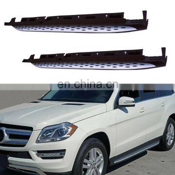 Running Board Side Step Aluminum Direct Bolt-On For Mercedes GL & GLS X166 2013-2018