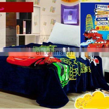 Cartoon Flat Print Lovely Stich 100% Polyester Flannel Fleece Children Frock Design Mink Thick Throw Blankets By China Supplier photo-4