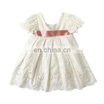 6635/Kid girl princess ball puff sleeve high quality wholesale dress one to six years birthday dress girls