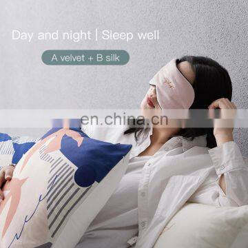 Ins Hot Selling Soft Personalized Travel Natural Silk Sleeping Eye Mask Custom Logo Eye Masks photo-6