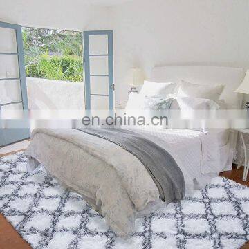 Ultra Soft Modern Area Rugs Shaggy Carpet Floor Home Room Plush Carpet Decor Cotton Tie-Dyed Carpet
