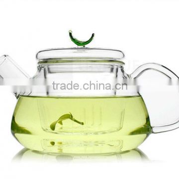 Handmade Gift Clear Glass Infuser Teapot Tea Kettle Maker 300ml