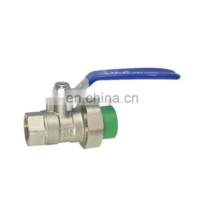 Cheap Price Nickel Plating Sanitary 1/2*20 - 63 mm Water PPR Ball Valve