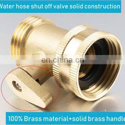 Garden Heavy Duty Brass One Way Water Hose Connector photo-2