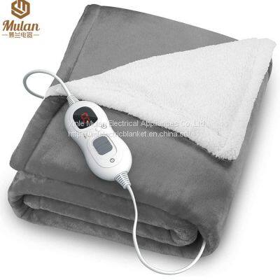 Customized Flannel Electric Blanket, Heated Throw Over Blanket photo-2