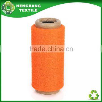 Stock recycle orange colour 2-ply cotton weaving hammock yarn HB254 in China