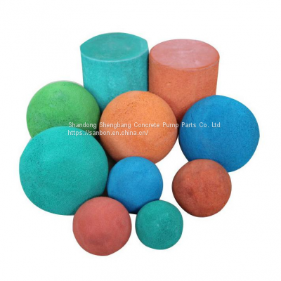 High Quality sponge ball for pipe cleaning pump truck Concrete Clean Ball for SANY Zoomlion