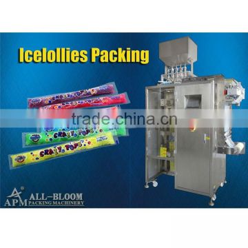 multi-lane different favor ice pop filling and packaging machine