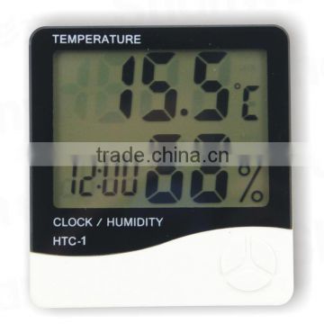 Digital LCD Thermometer Hygrometer Temp Humidity CLOCK ,temperature humidity clock, wall clock thermometer hygrometer