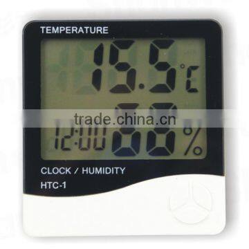 Digital LCD Thermometer Hygrometer Temp Humidity CLOCK ,temperature Humidity Clock, Wall Clock Thermometer Hygrometer
