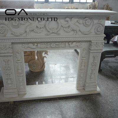 Factory Wholesale White Marble Fireplace photo-3