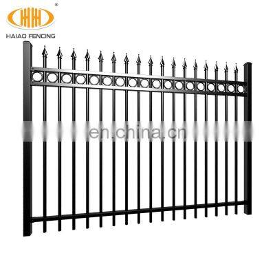 Wholesale outdoor wall fence spearhead top metal fence