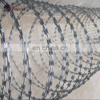 Hot Dipped Galvanized Razor Barbed Wire Low Price Concertina Razor Wire photo-3