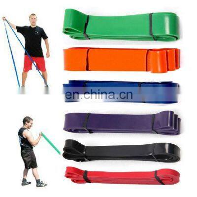 Pull Up Auxiliary Belt Different Strength Hot Selling Friendly Latex Tpe Yoga Elastic Band Custom Resistance Belt