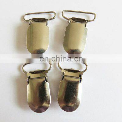Engraved Heavy Duty Custom Stainless Steel/Iron Pacifier Clips Suspender For Garment photo-4