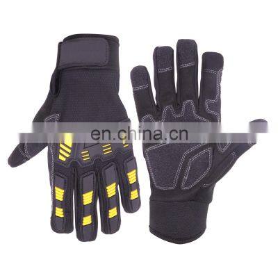 HANDLANDY Hot Sell  Anti-abrasion impact-resistance  flexibility Mechanic gloves Outdoor glove Preferential